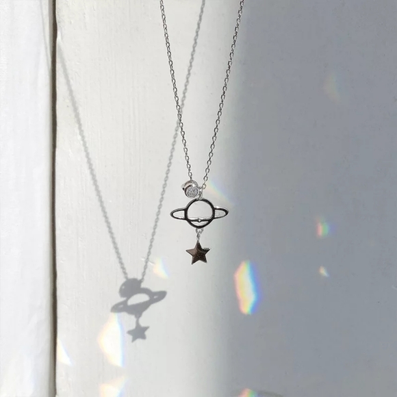 ๐โจ 925 Space Girl Necklace - Picture 3 of 4